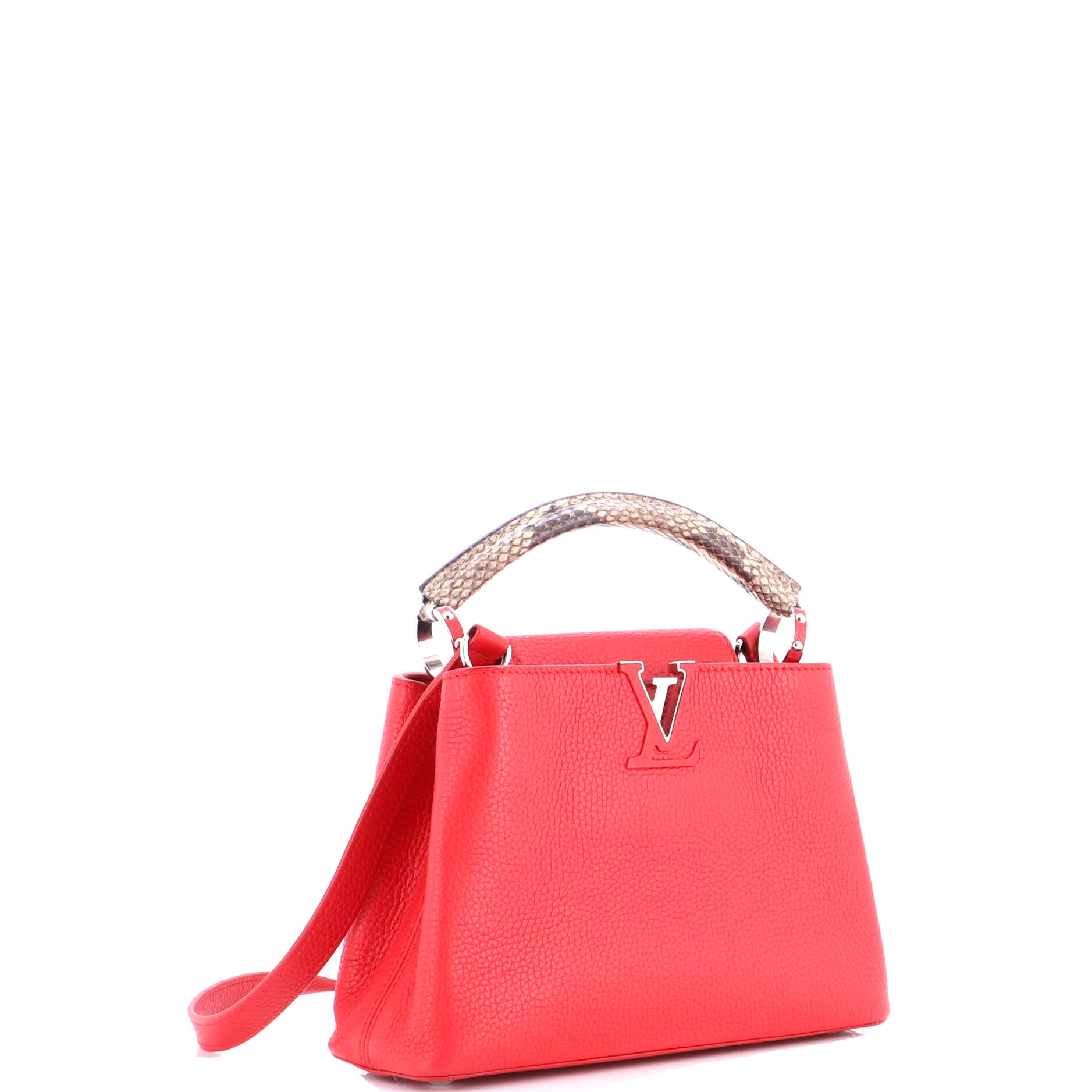 Capucines Bag Leather with Snakeskin BB