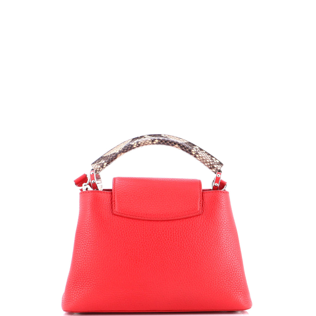 Capucines Bag Leather with Snakeskin BB