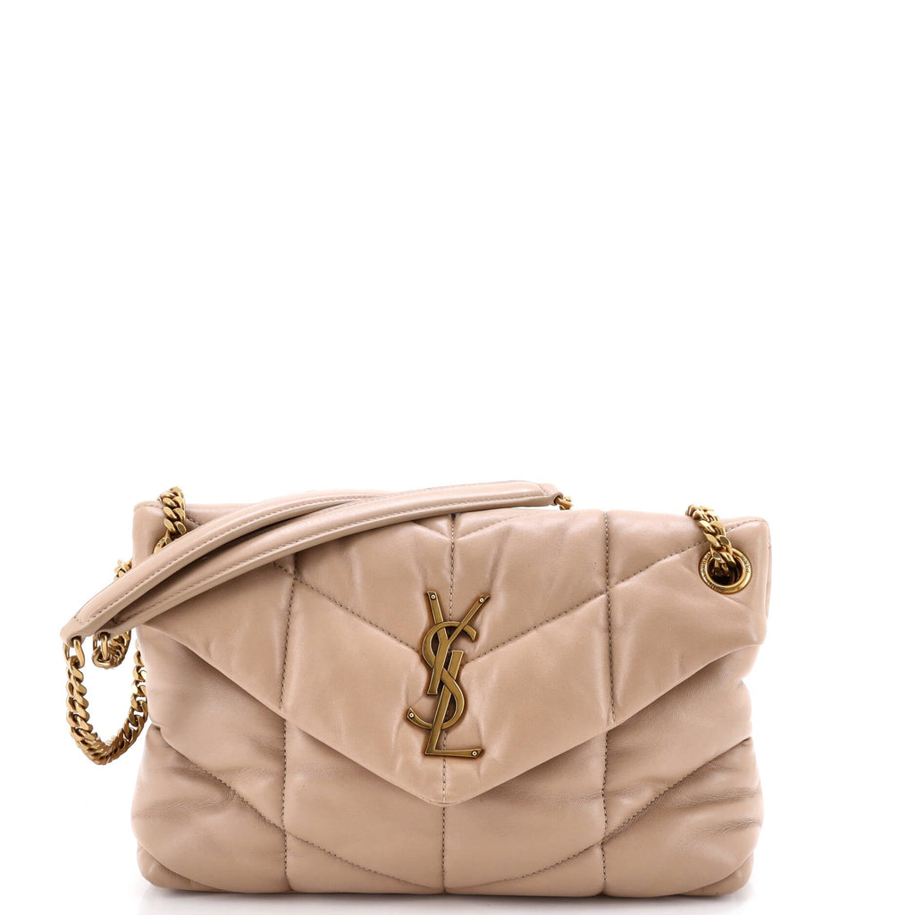 Loulou Puffer Shoulder Bag Quilted Leather Small