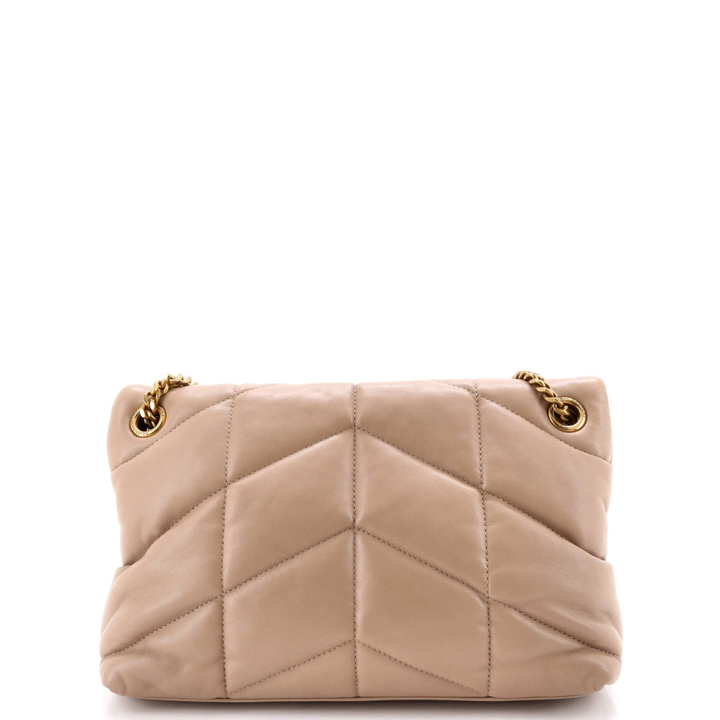 Loulou Puffer Shoulder Bag Quilted Leather Small