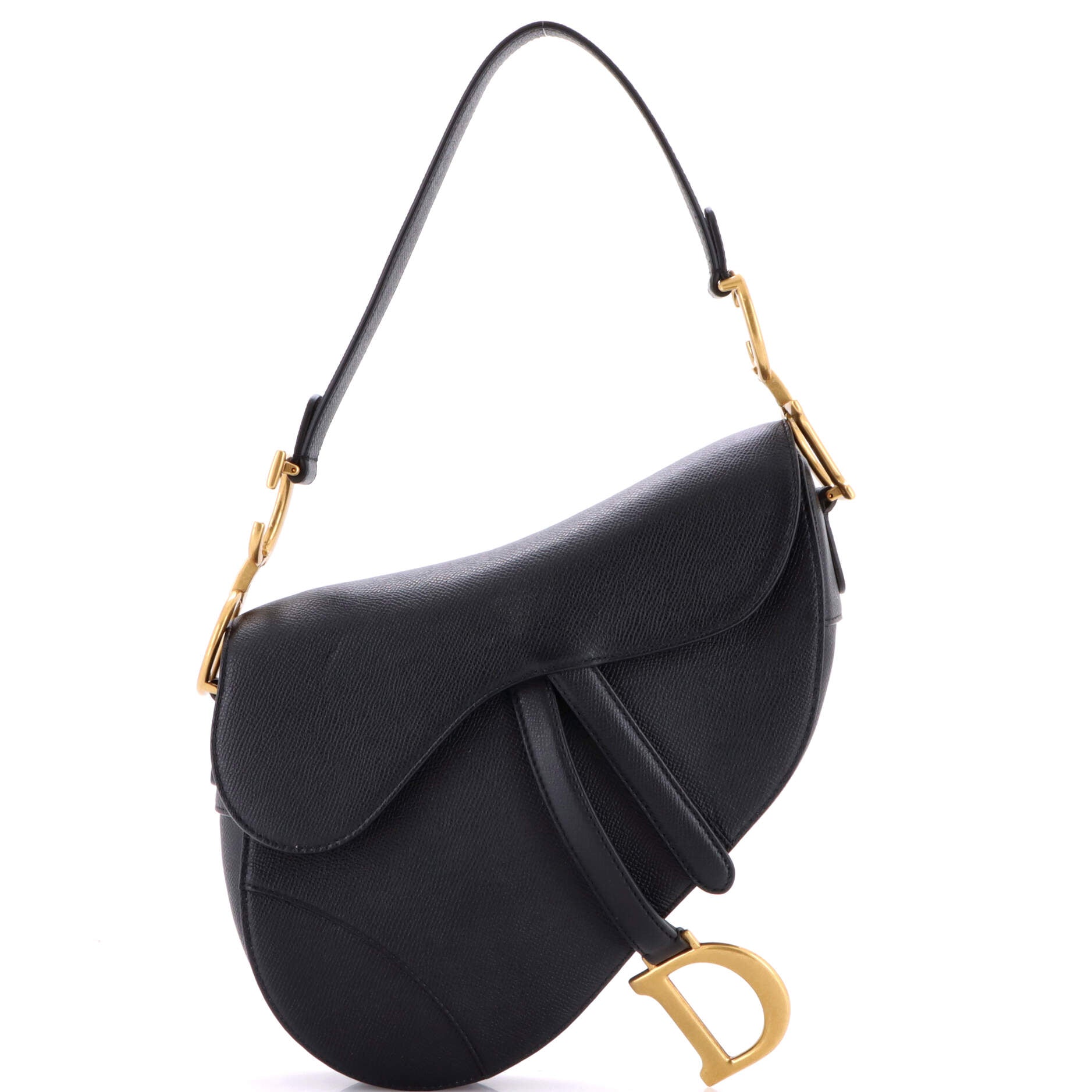 Saddle Handbag Leather Medium