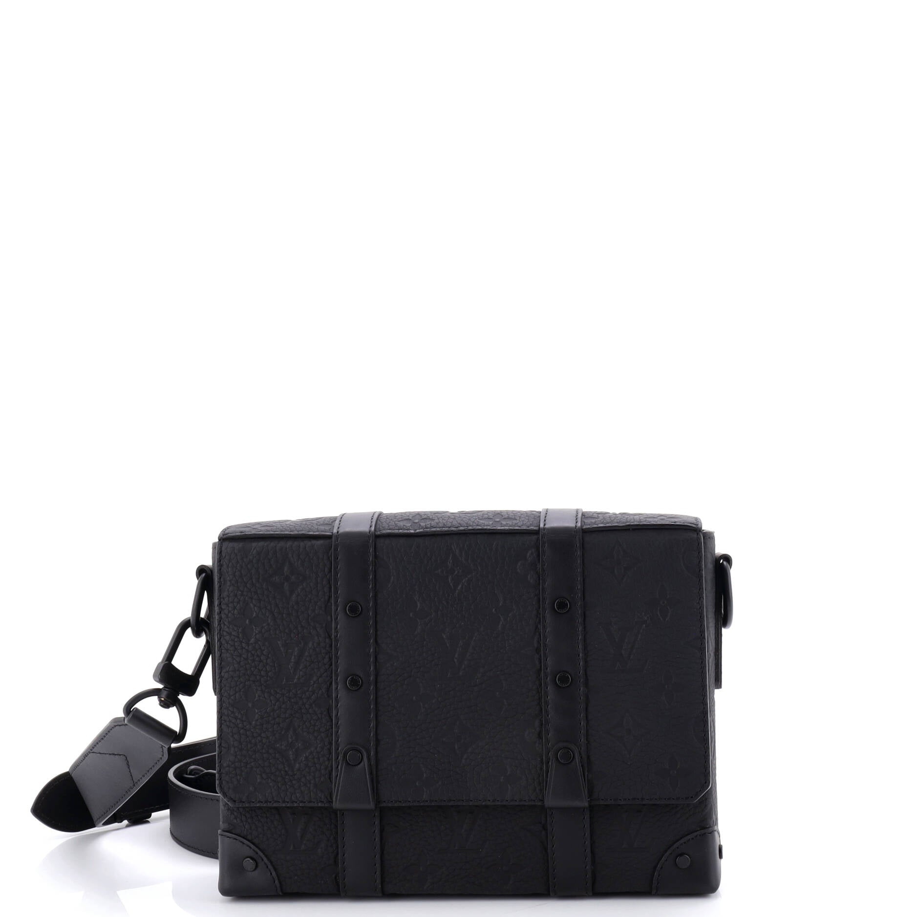 Trunk Messenger Bag Monogram Taurillon Leather PM