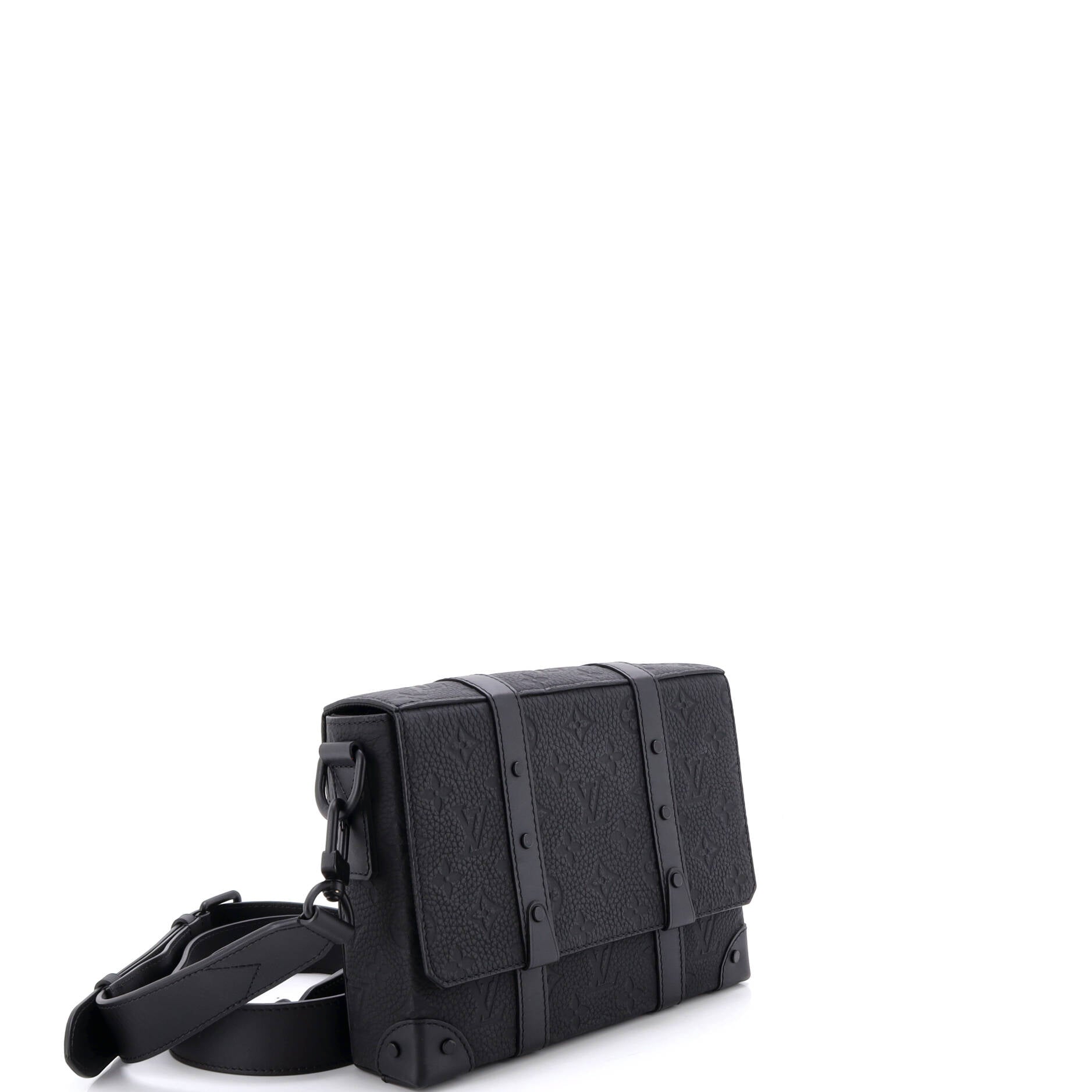 Trunk Messenger Bag Monogram Taurillon Leather PM