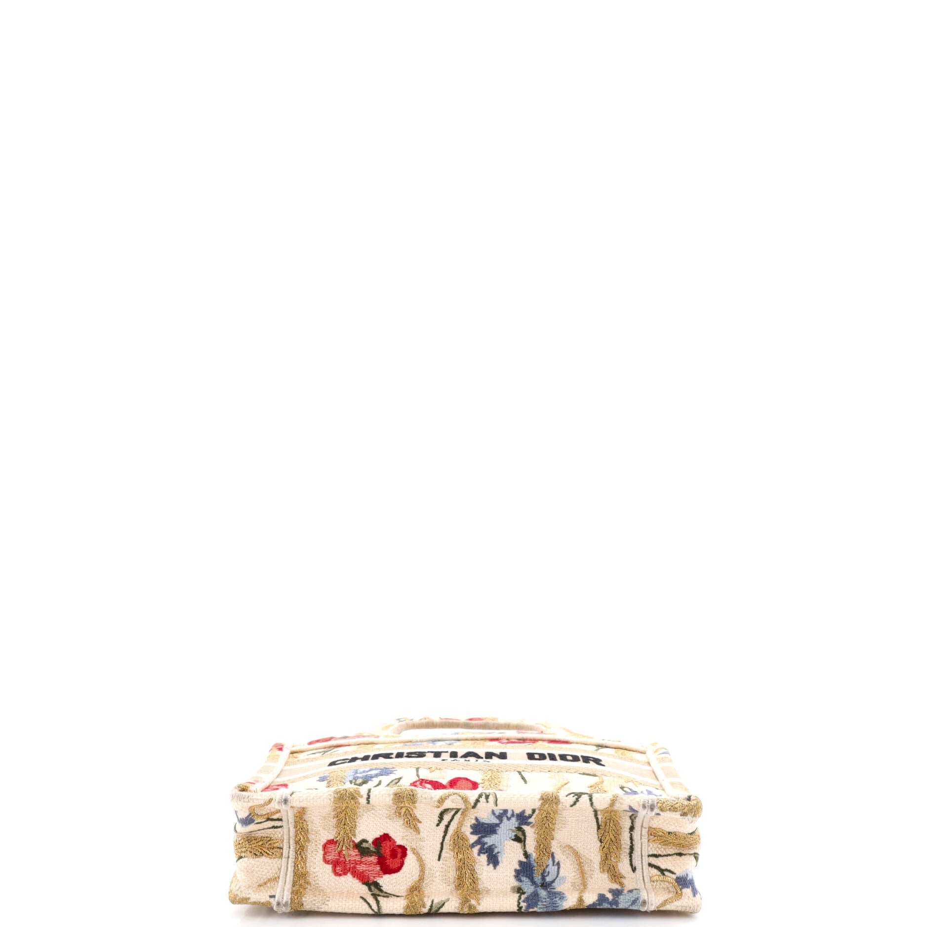 Book Tote Embroidered Canvas Mini