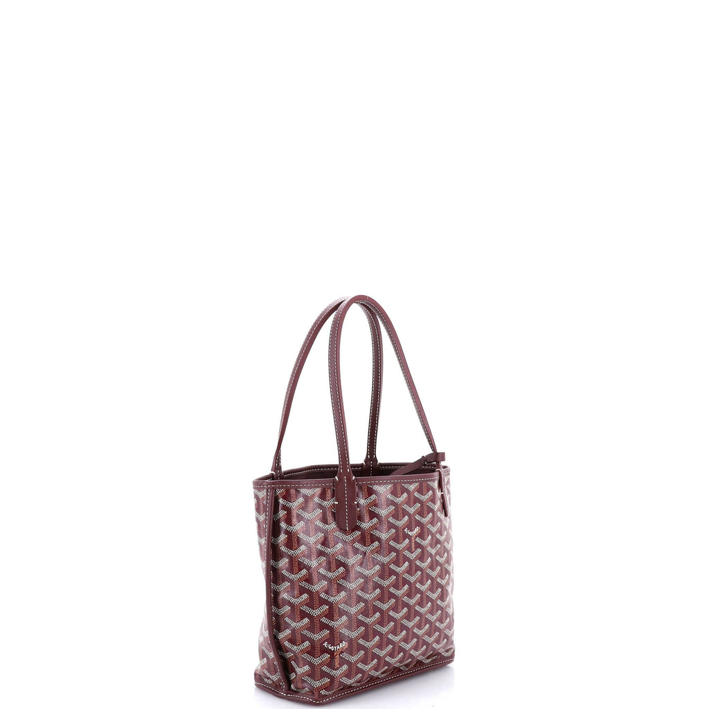 Anjou Reversible Tote Coated Canvas Mini