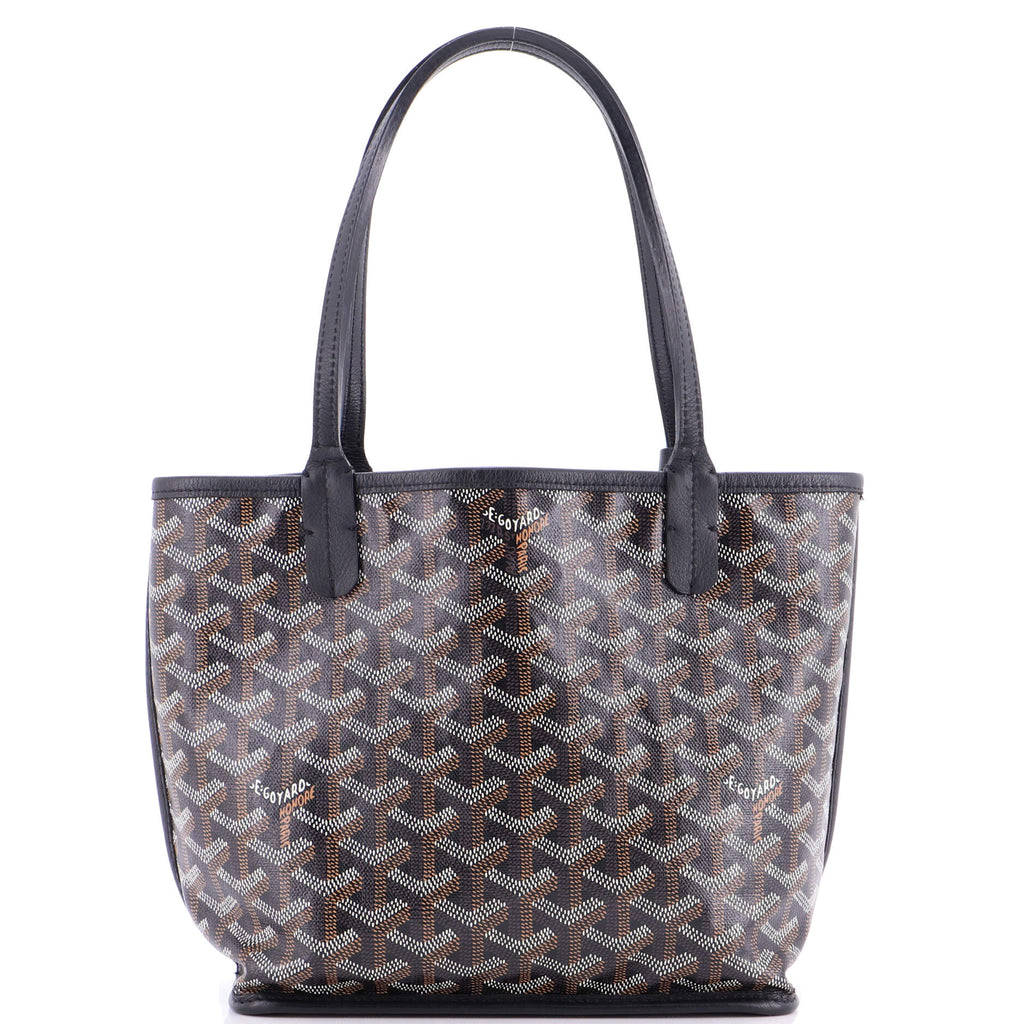 Anjou Reversible Tote Coated Canvas Mini