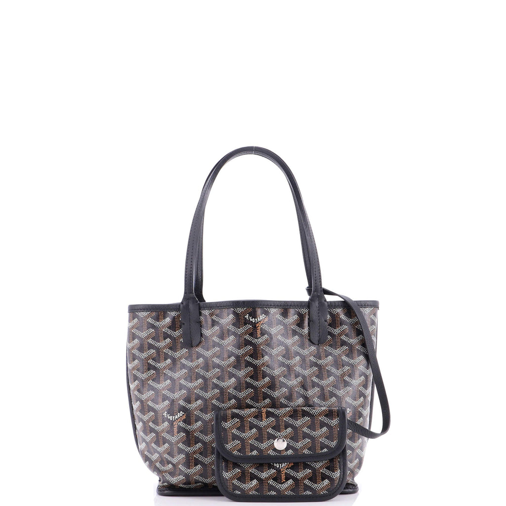 Anjou Reversible Tote Coated Canvas Mini