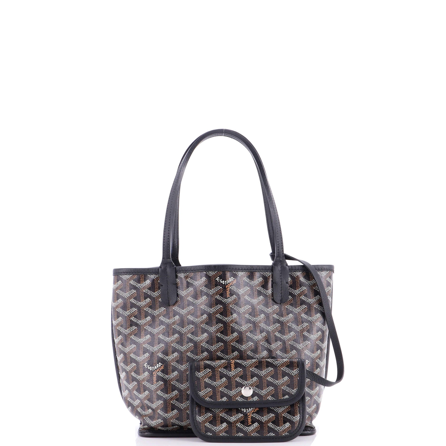 Anjou Reversible Tote Coated Canvas Mini
