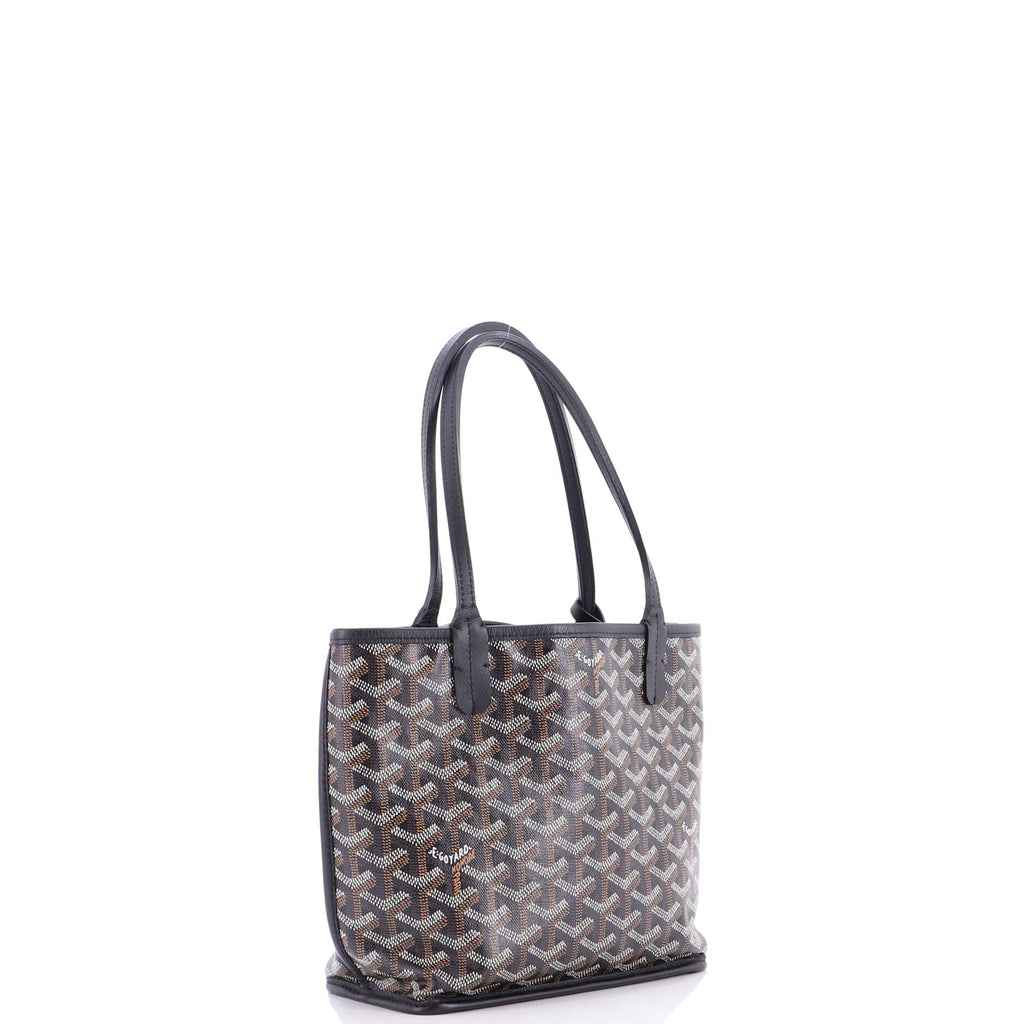 Anjou Reversible Tote Coated Canvas Mini