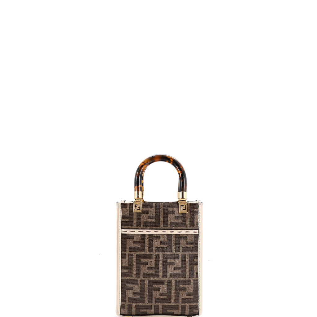 Sunshine Shopper Tote Printed Zucca Coated Canvas Mini