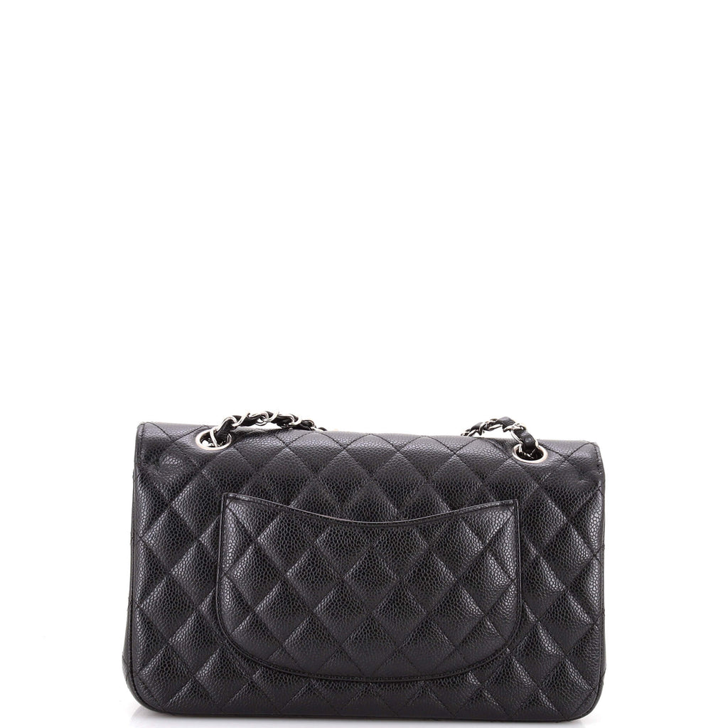 Classic Double Flap Bag Quilted Caviar Medium