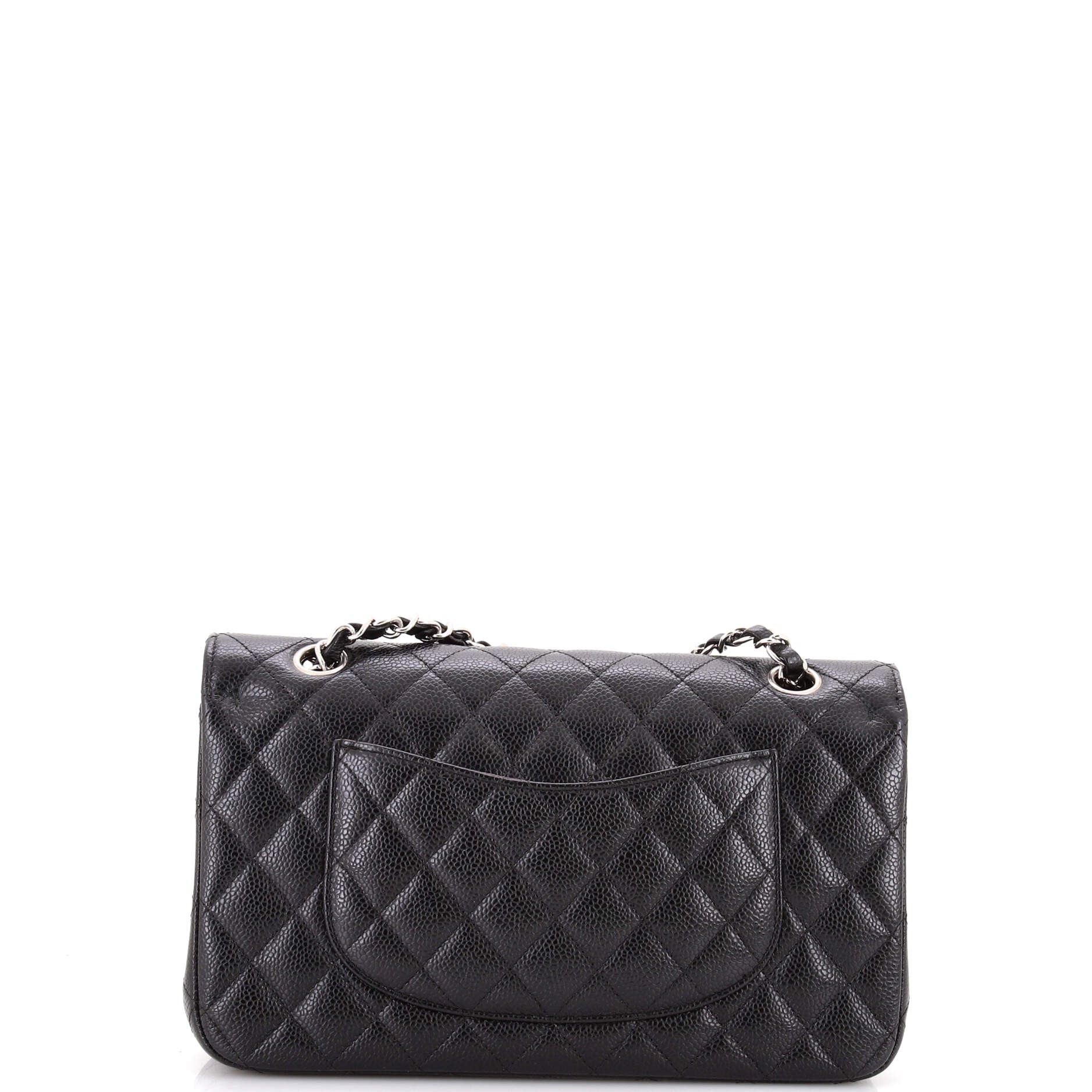 Classic Double Flap Bag Quilted Caviar Medium