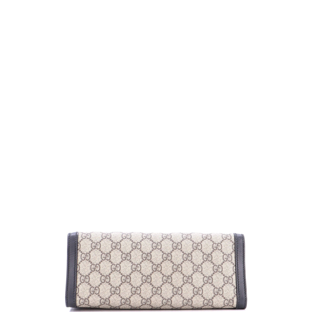 Padlock Chain Tote GG Coated Canvas with Leather Small