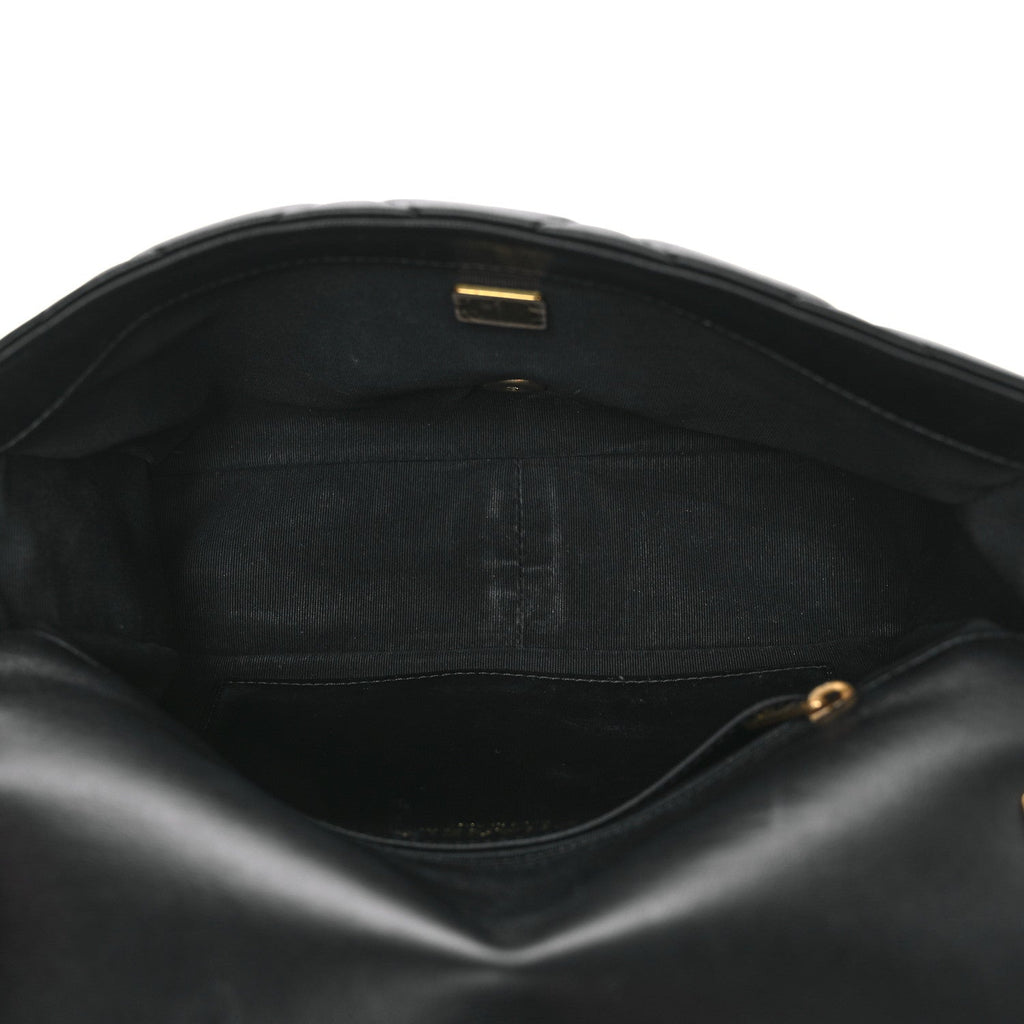 Lambskin Quilted Large Funky Town Flap Black