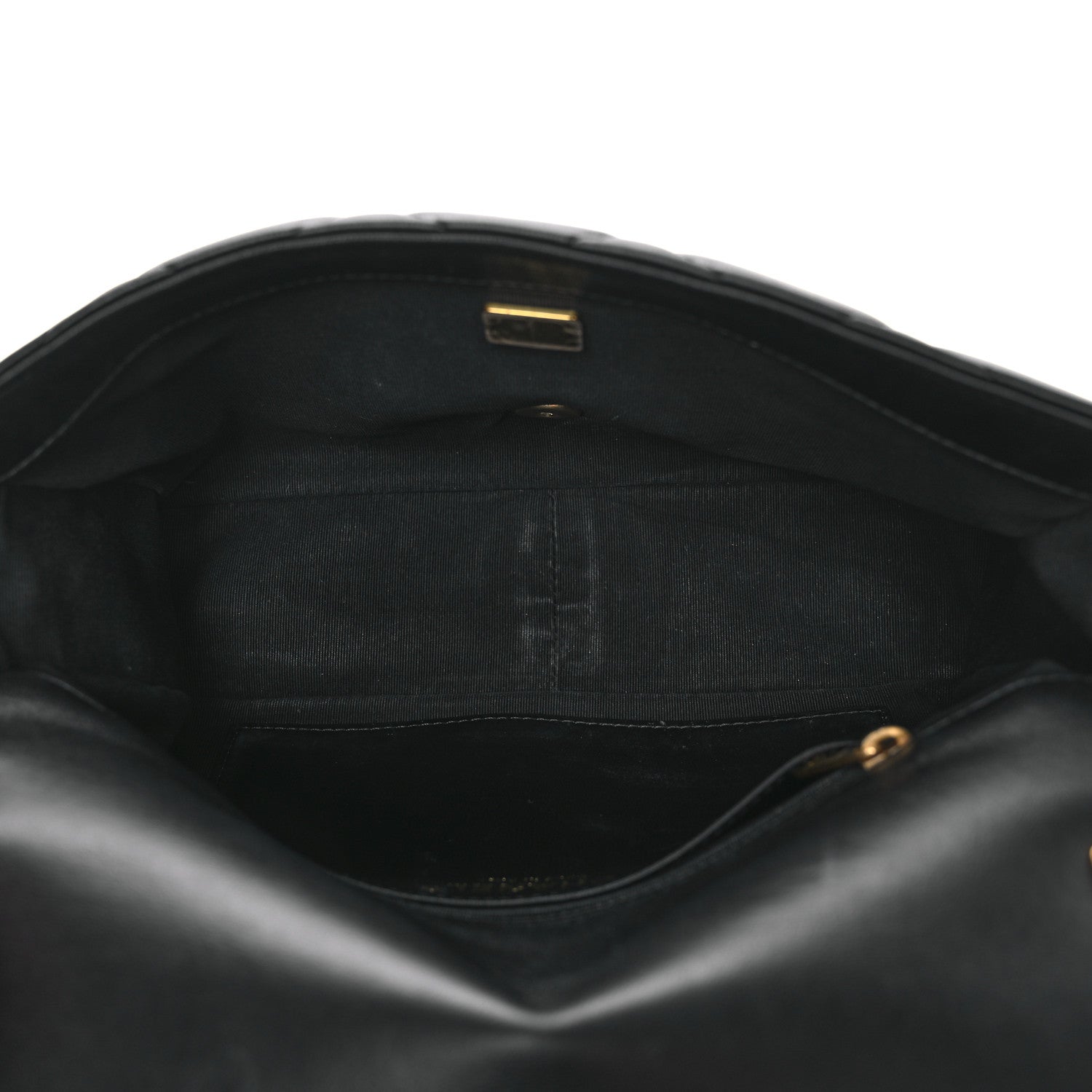 Lambskin Quilted Large Funky Town Flap Black