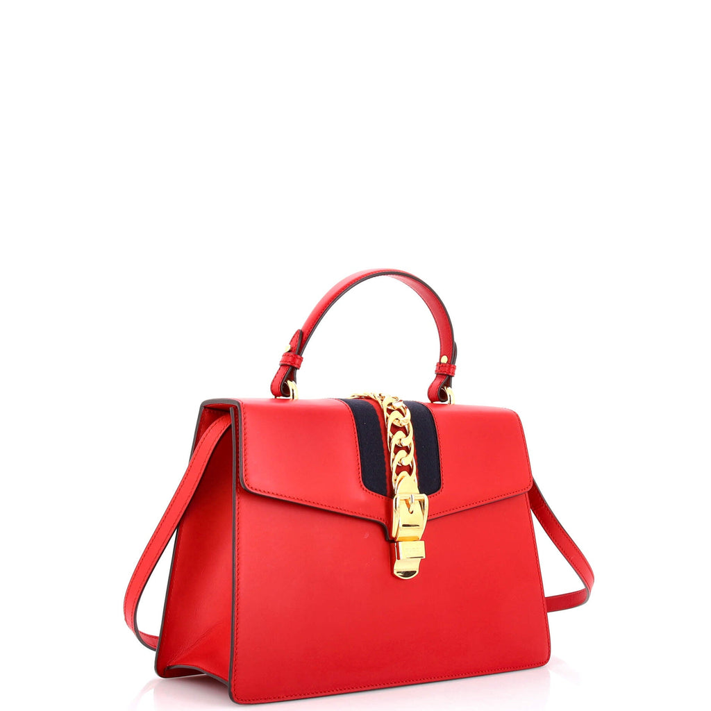 Sylvie Top Handle Bag Leather Medium