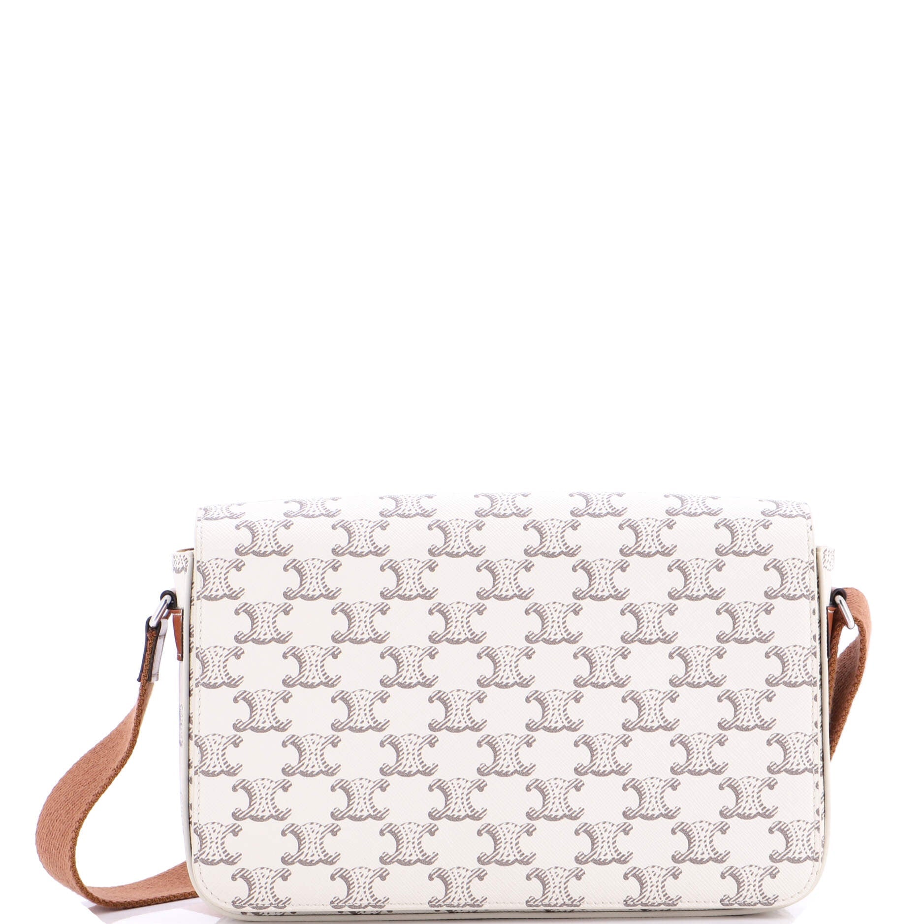 Flap Messenger Bag Triomphe Coated Canvas Medium