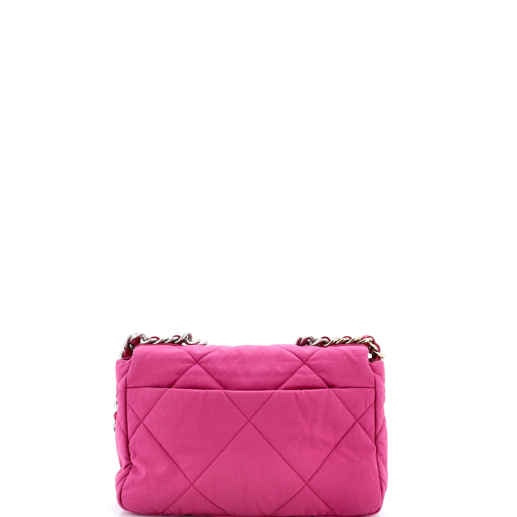 19 Flap Bag Quilted Canvas Medium