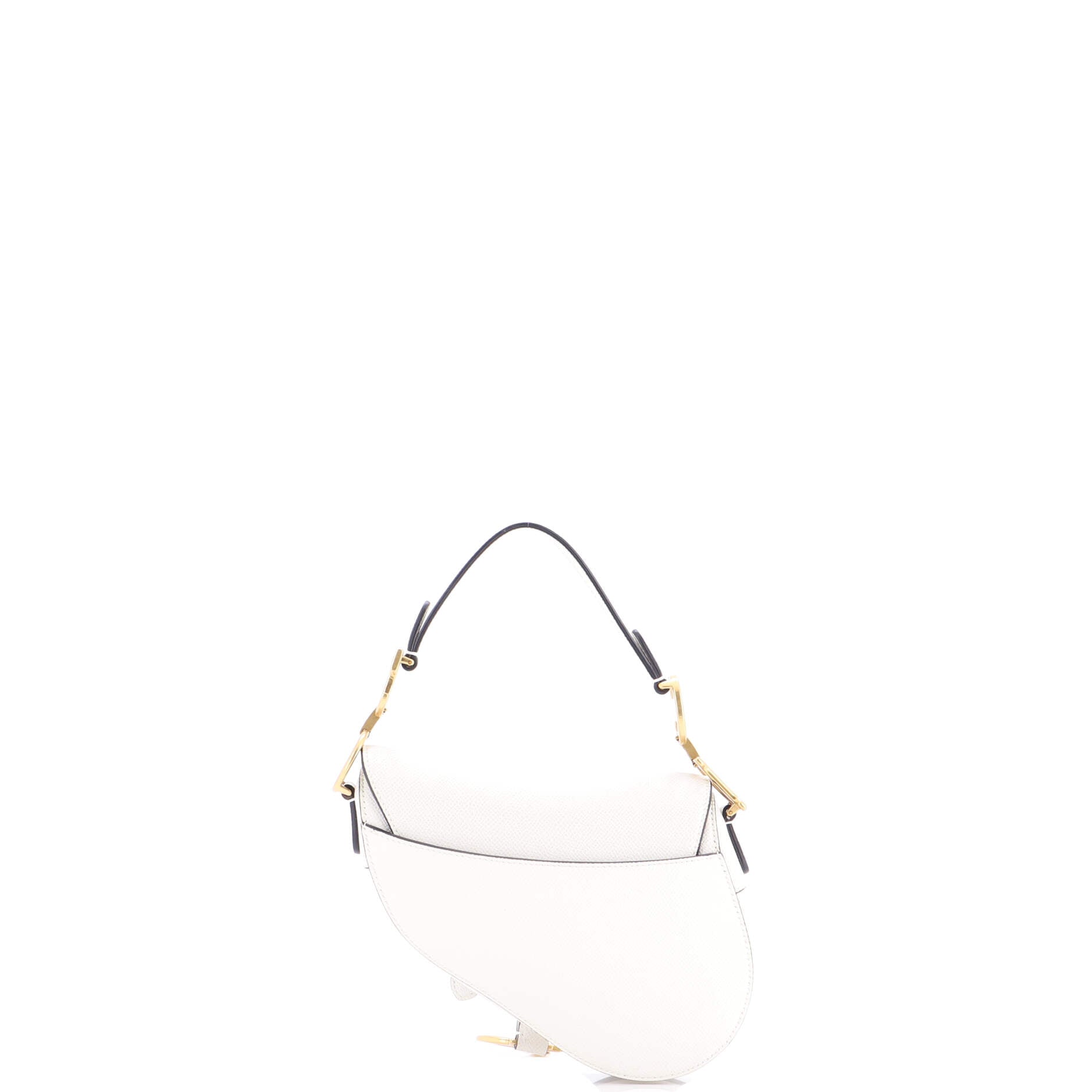 Saddle Handbag with Strap Leather Mini