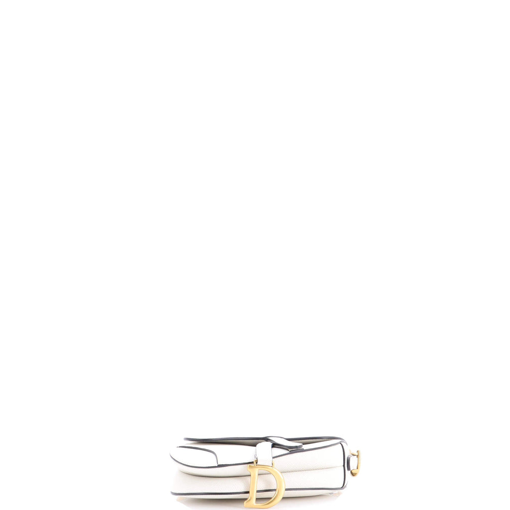 Saddle Handbag with Strap Leather Mini