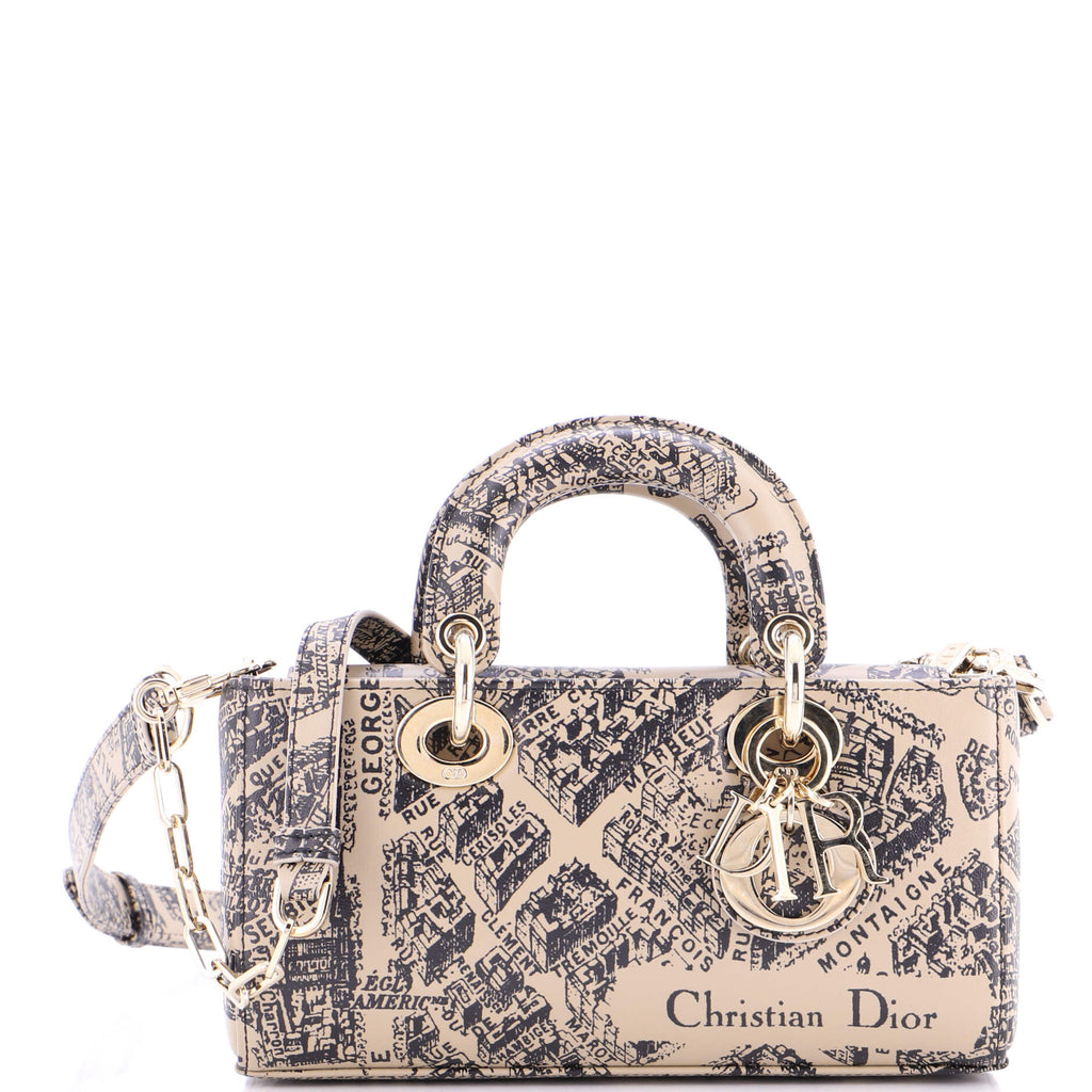 Lady D-Joy Bag Printed Leather Small