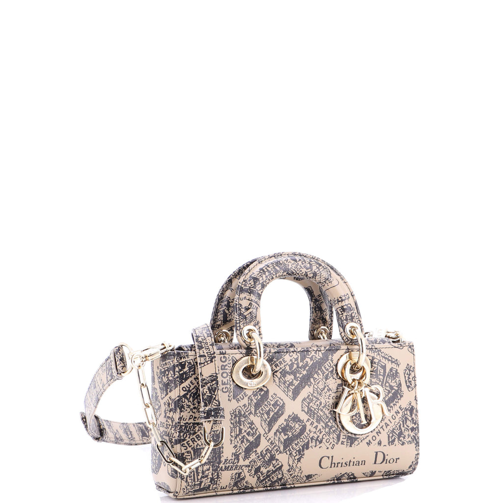 Lady D-Joy Bag Printed Leather Small