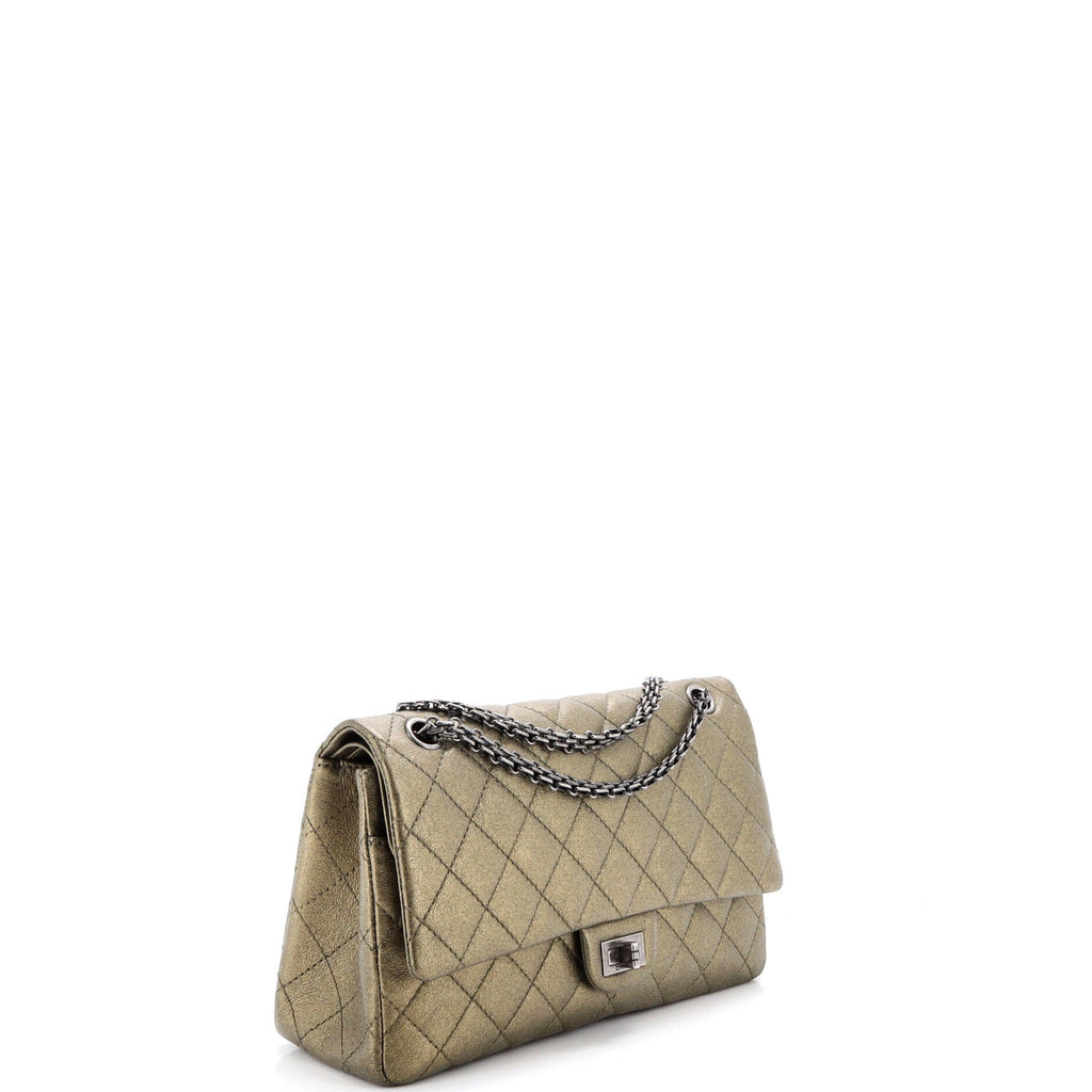 Reissue 2.55 Flap Bag Quilted Metallic Aged Calfskin 226