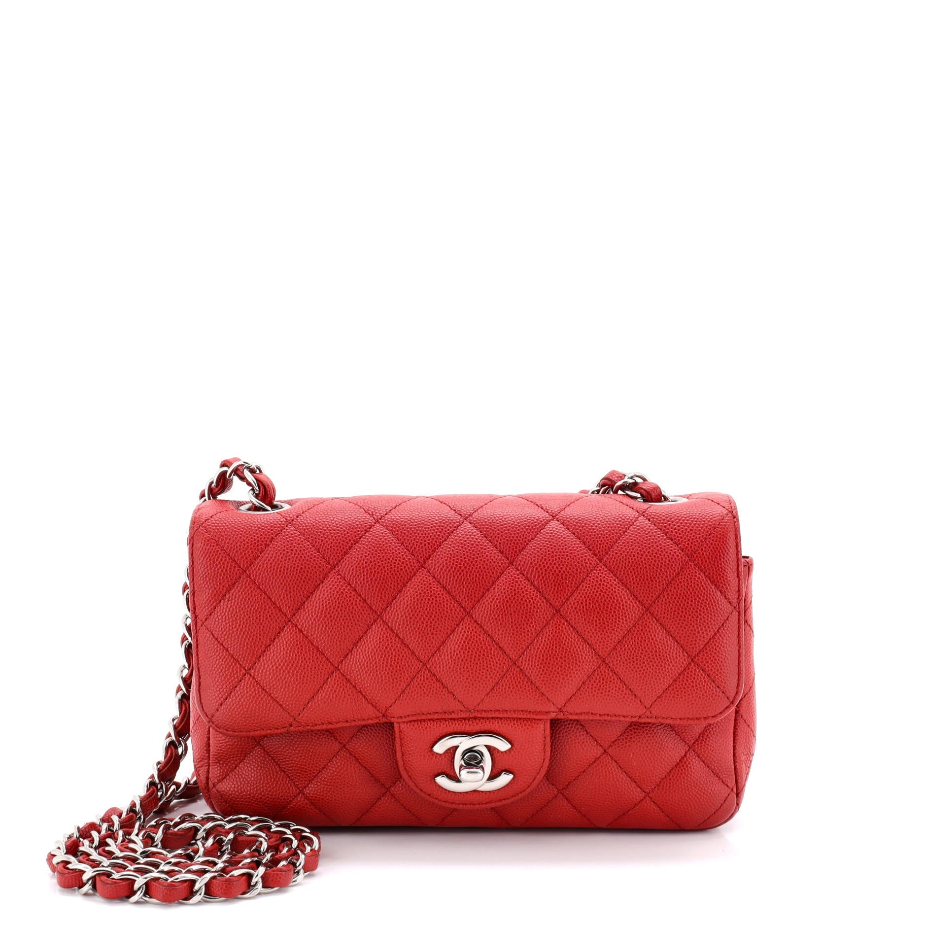 Classic Single Flap Bag Quilted Caviar Mini