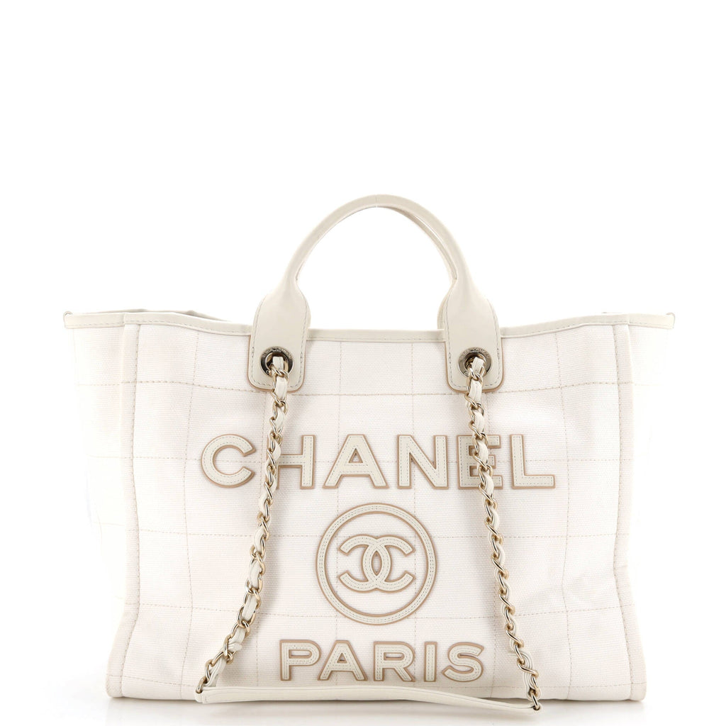 Deauville NM Tote Square Stitched Canvas Medium