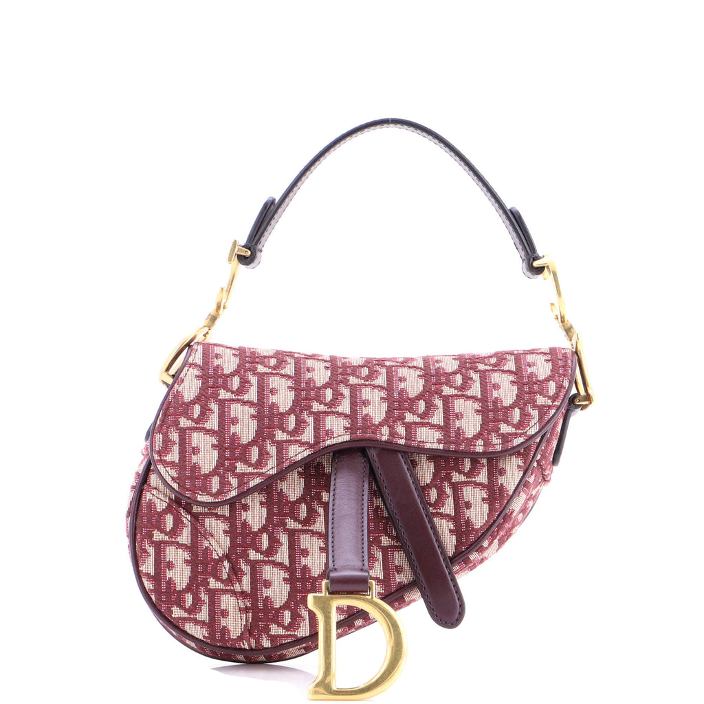 Saddle Handbag Oblique Canvas Mini
