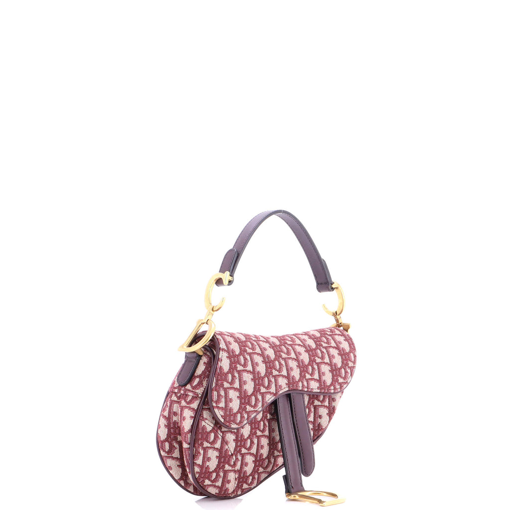 Saddle Handbag Oblique Canvas Mini