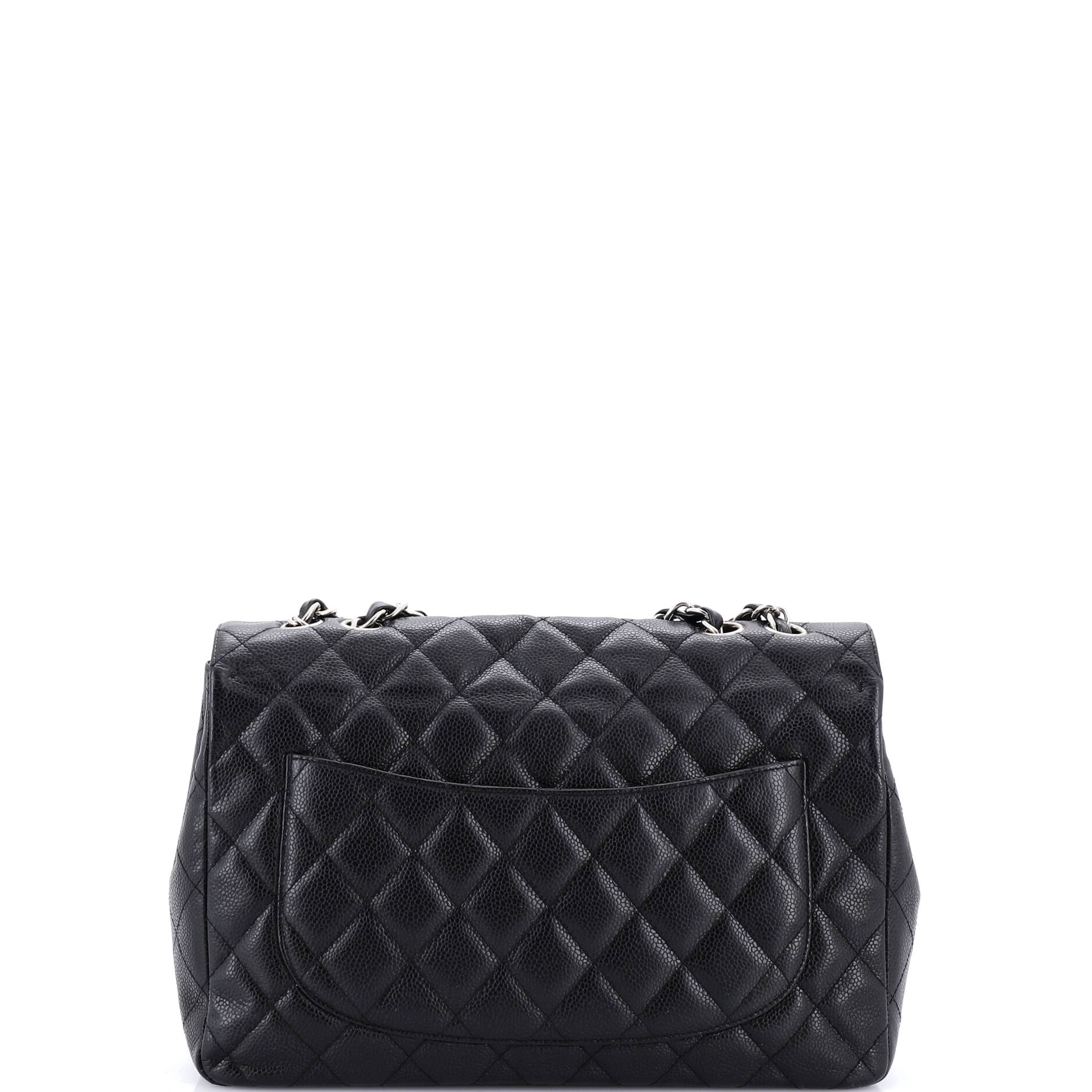Classic Single Flap Bag Quilted Caviar Jumbo