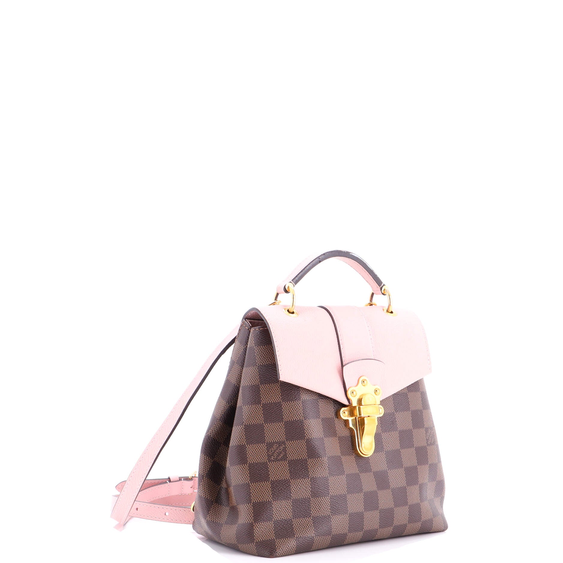Clapton Backpack Damier and Leather