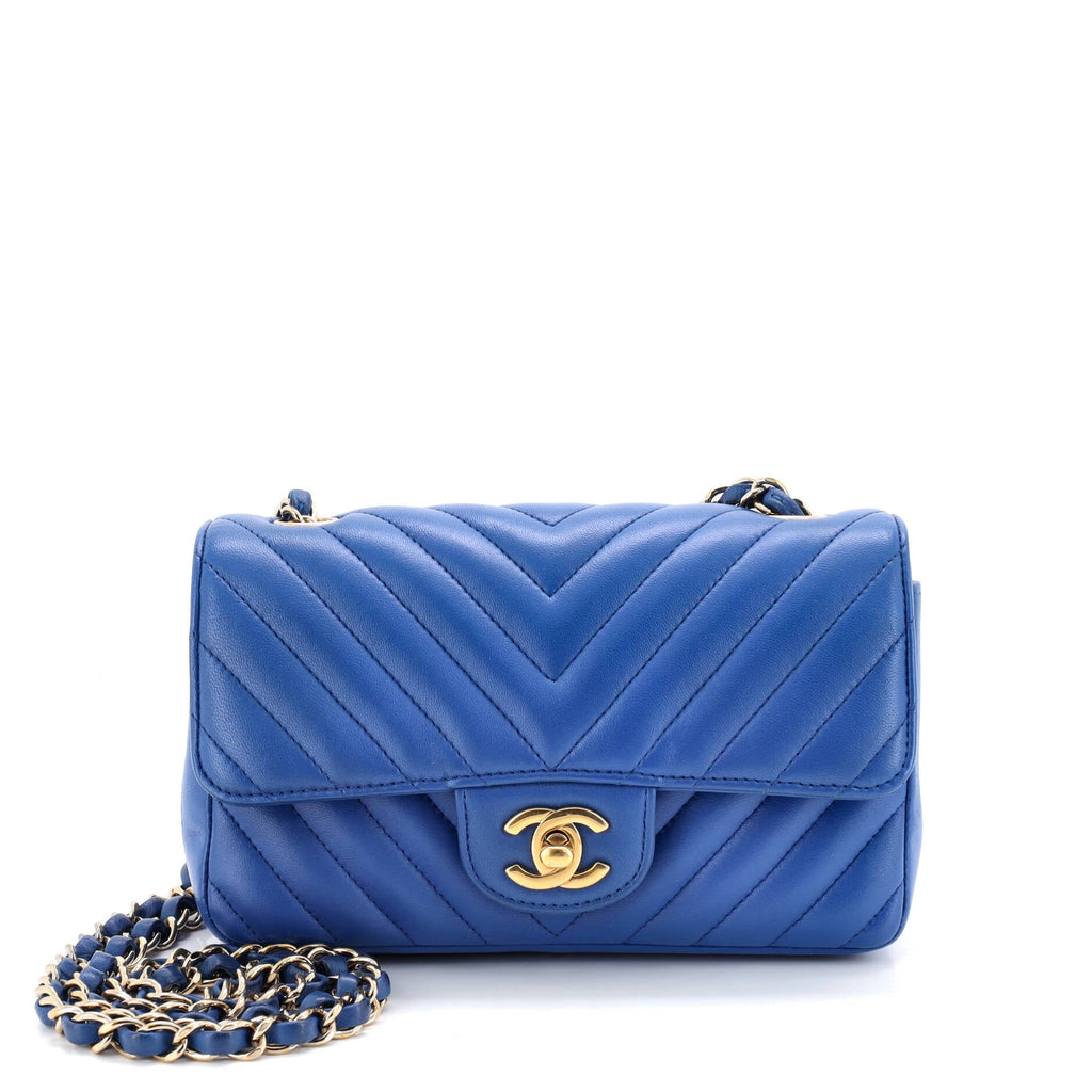Classic Single Flap Bag Chevron Lambskin Mini