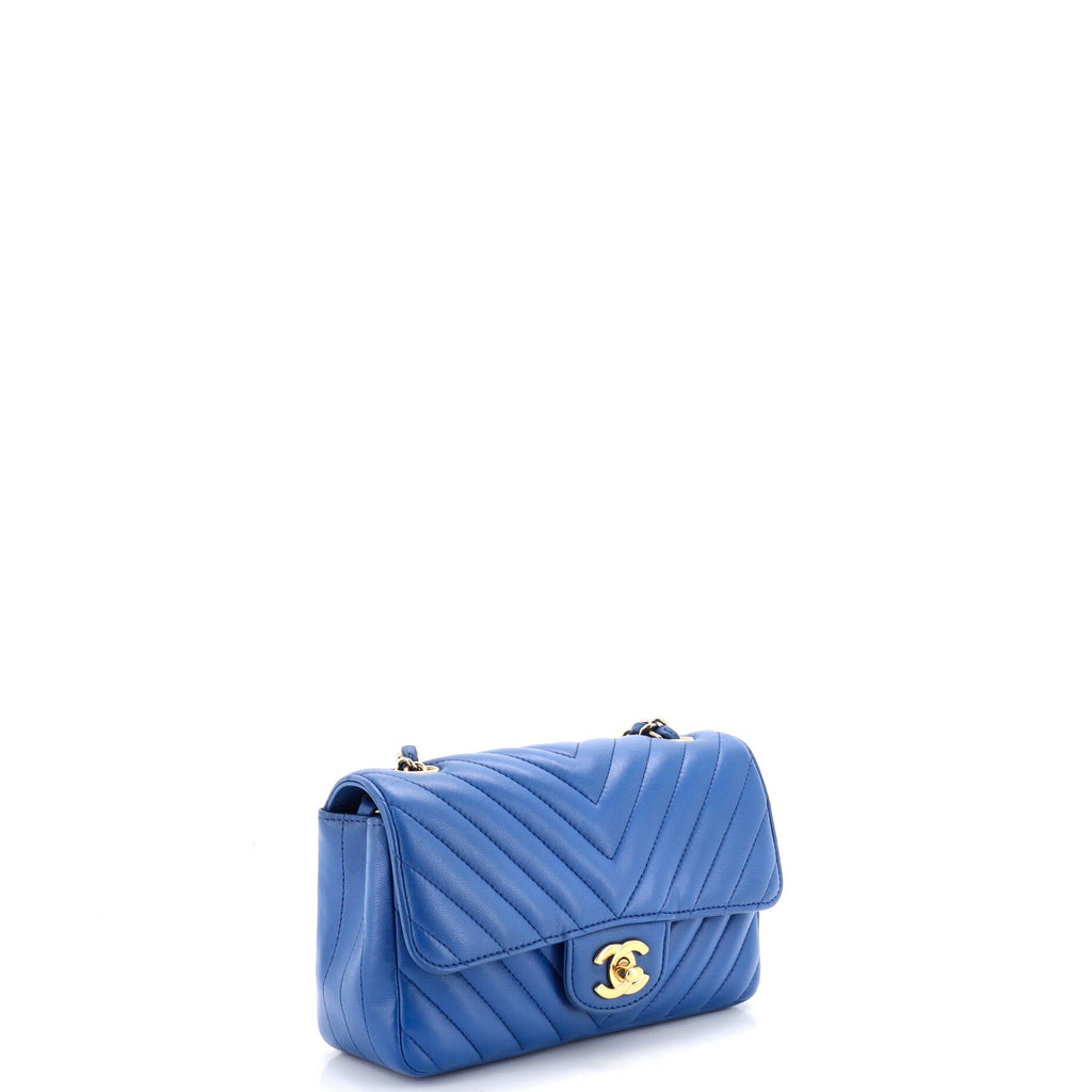 Classic Single Flap Bag Chevron Lambskin Mini