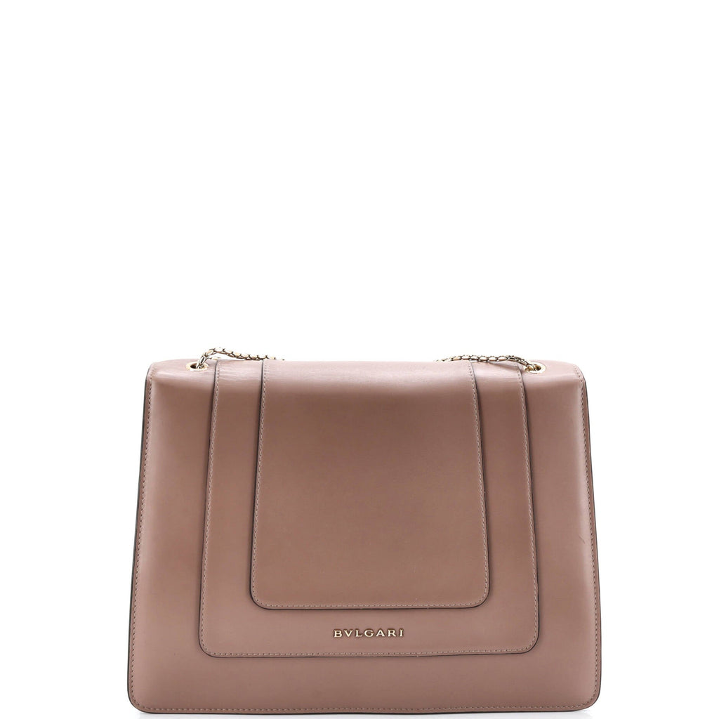 Serpenti Forever Square Shoulder Bag Leather Large