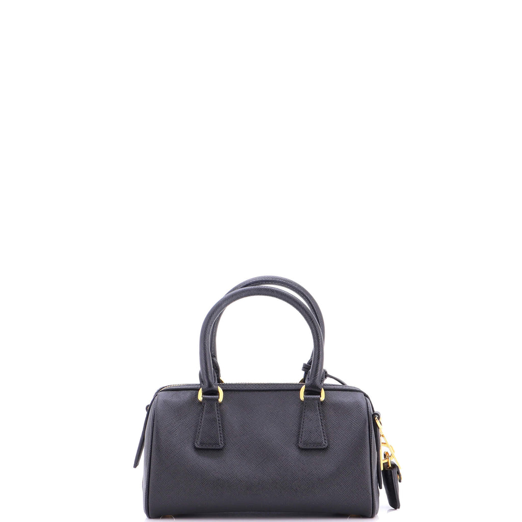 Lux Convertible Boston Bag Saffiano Leather Mini