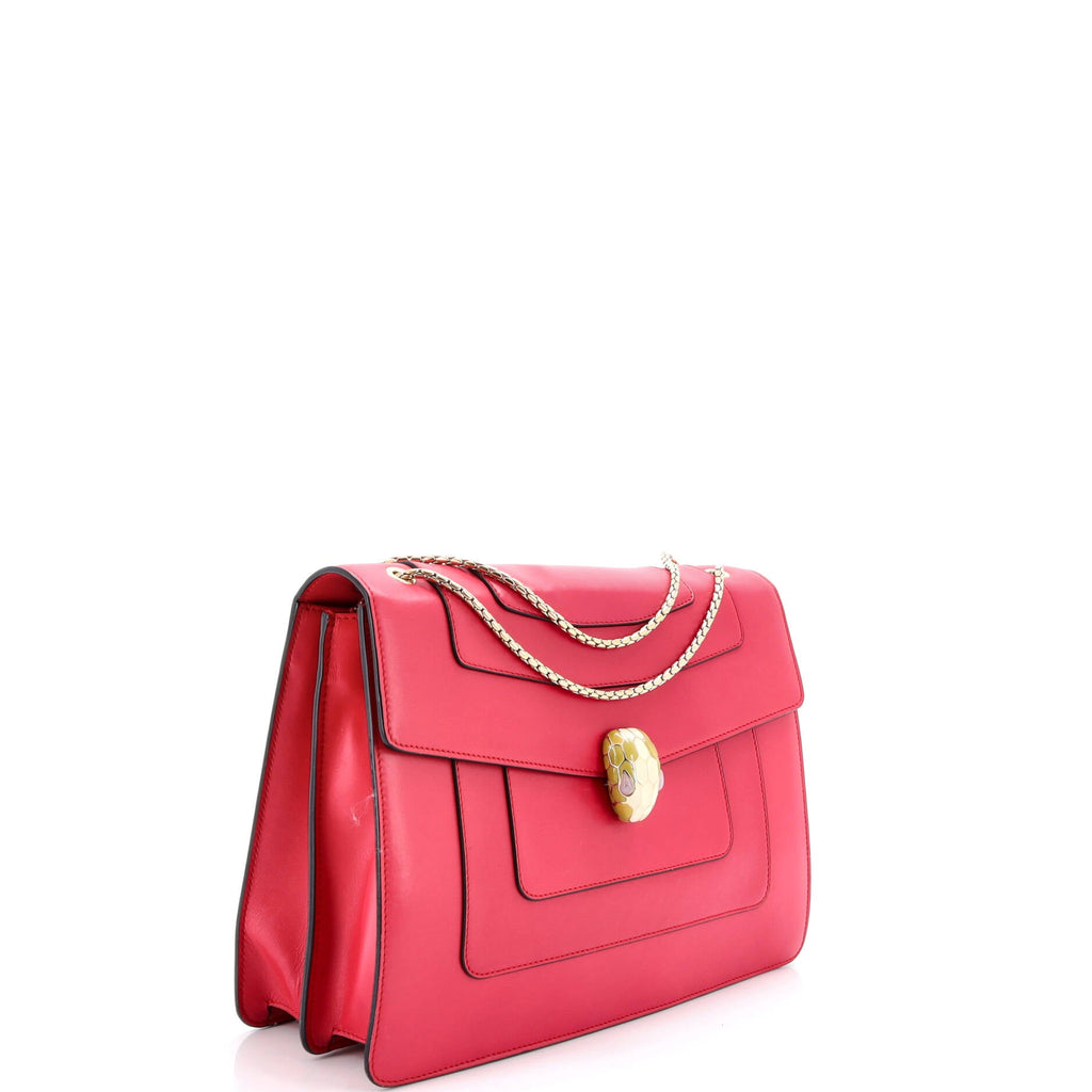 Serpenti Forever Square Shoulder Bag Leather Medium