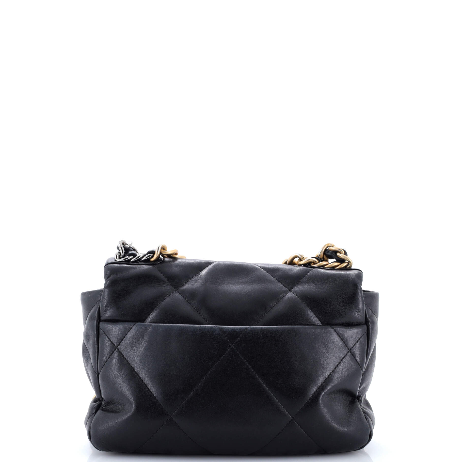 19 Flap Bag Quilted Leather Medium