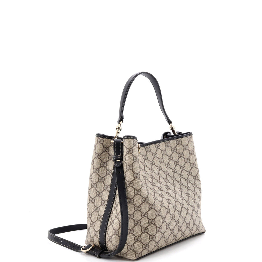 GG Emblem Bucket Bag GG Coated Canvas Medium