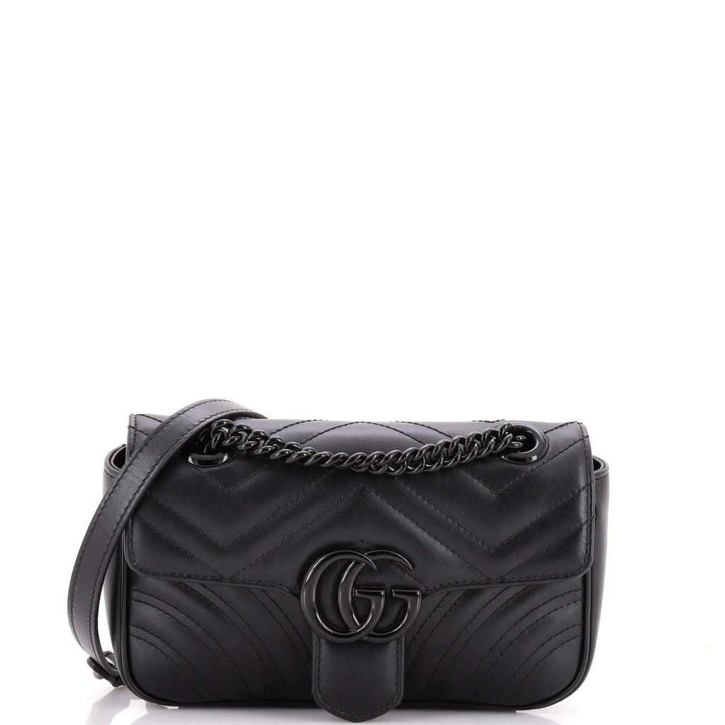 GG Marmont Flap Bag Matelasse Leather Mini