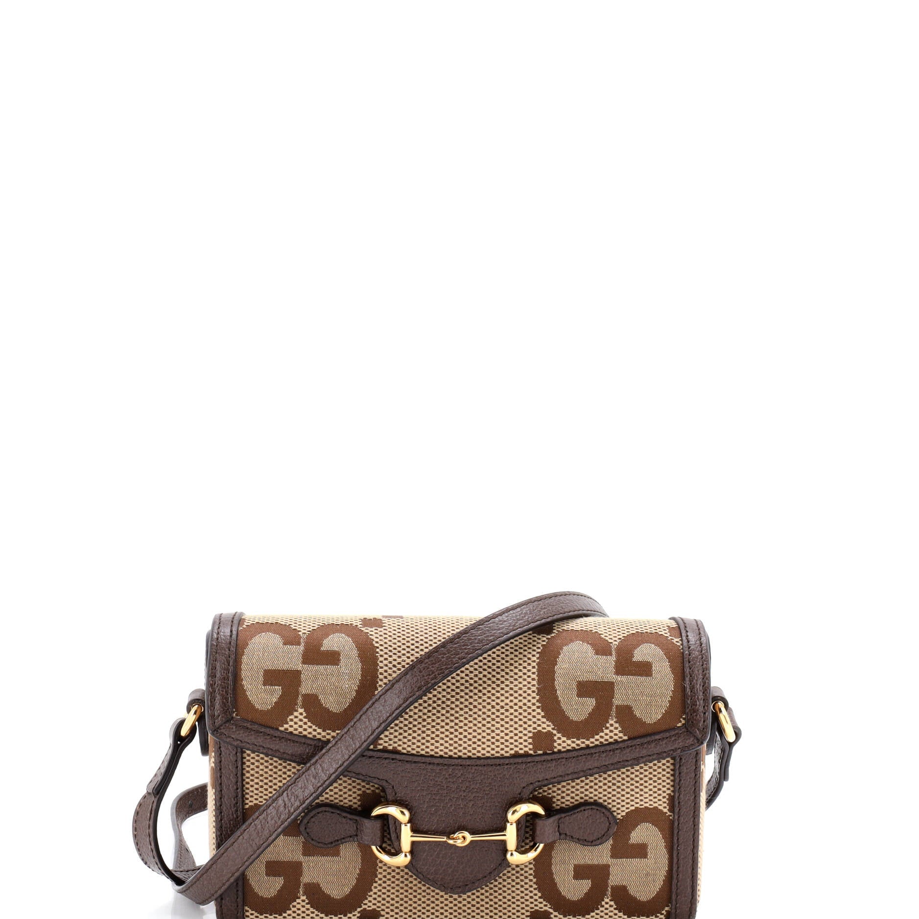 Horsebit 1955 Flap Crossbody Bag Jumbo GG Canvas Mini