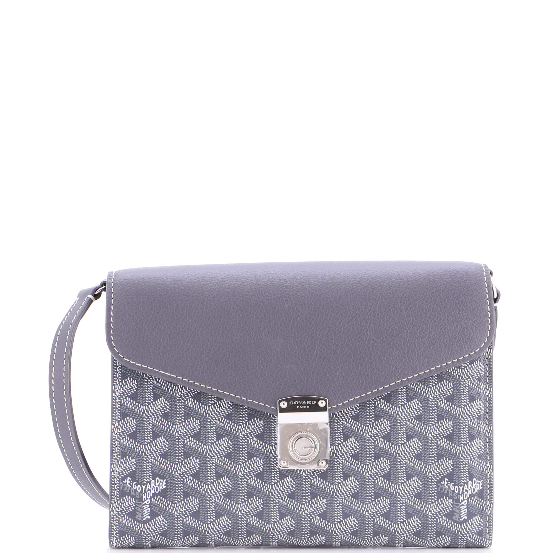 Chypre Wallet on Strap Coated Canvas with Leather