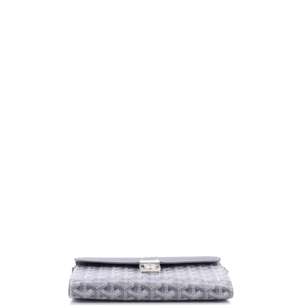 Chypre Wallet on Strap Coated Canvas with Leather