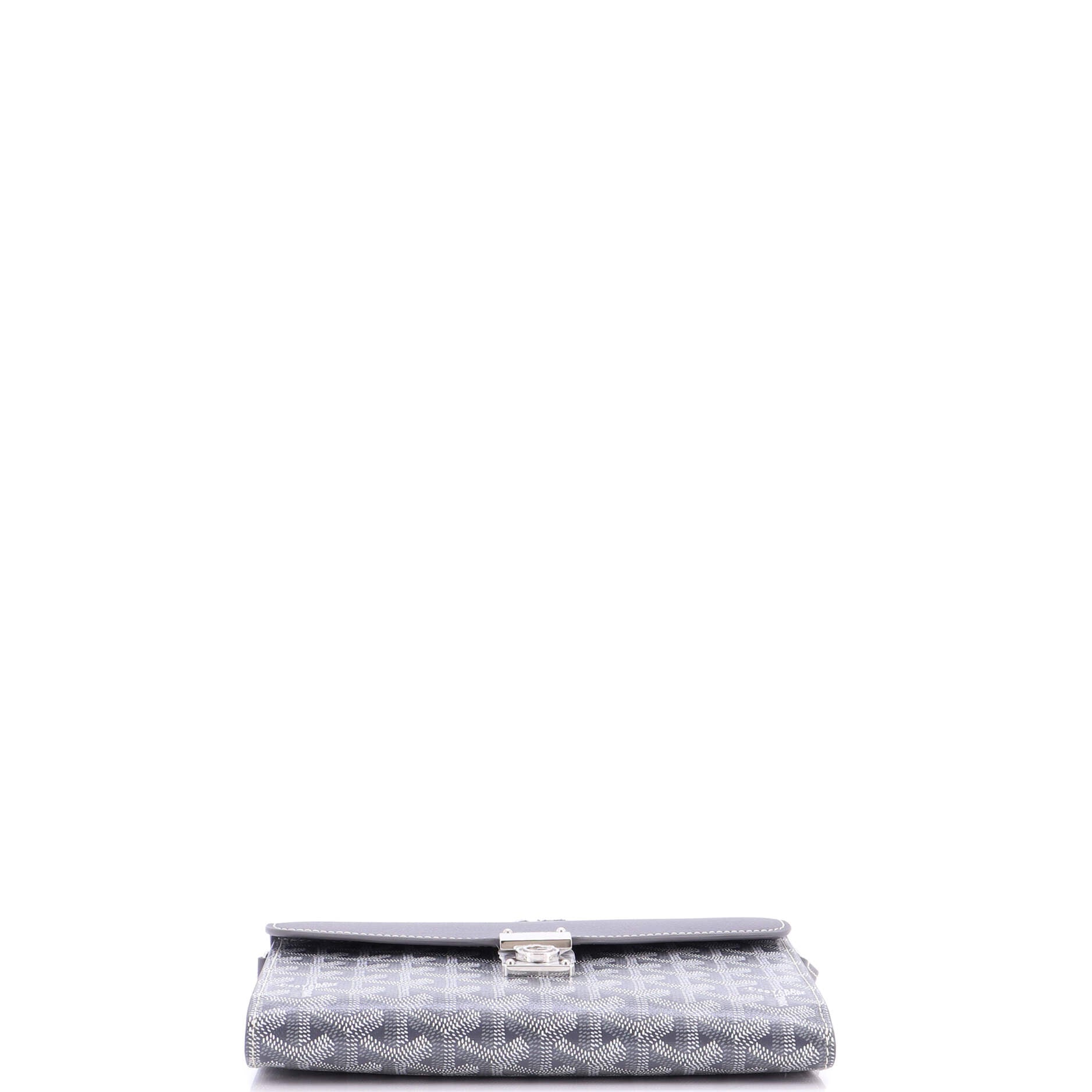 Chypre Wallet on Strap Coated Canvas with Leather