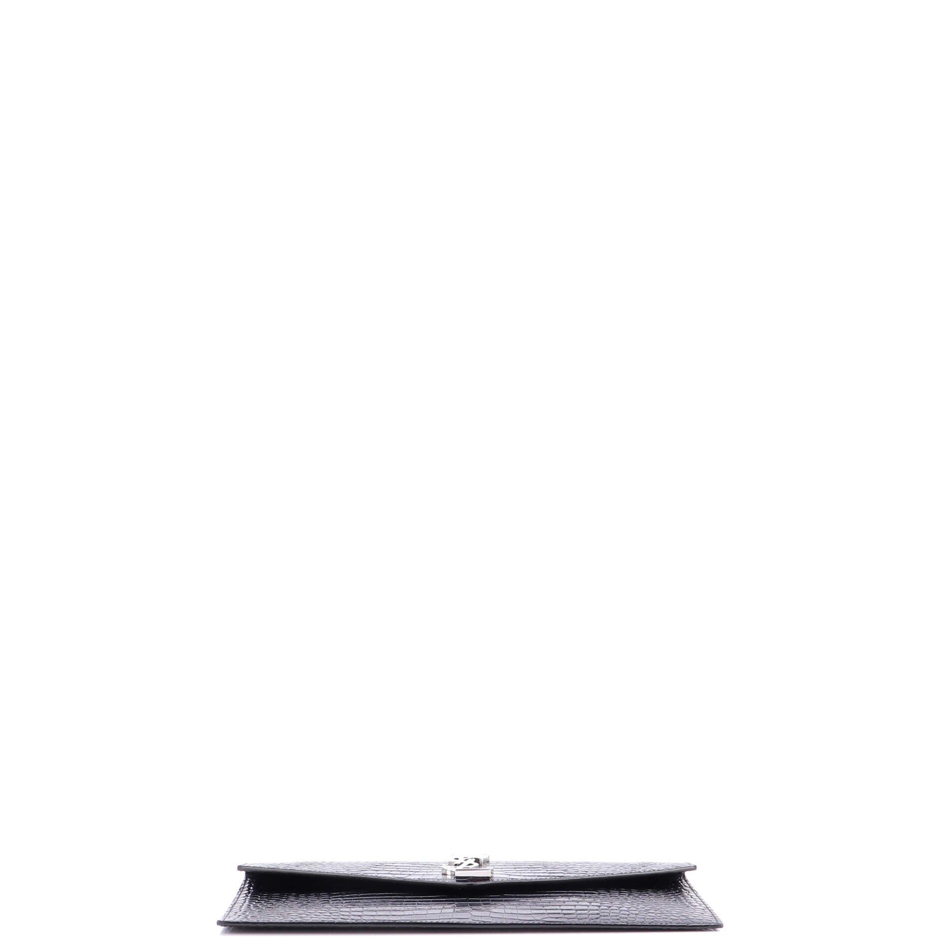 Uptown Pouch Crocodile Embossed Leather