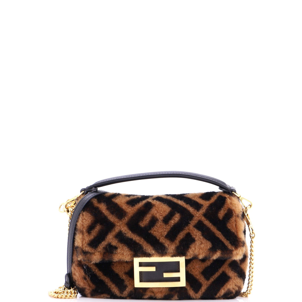 Baguette NM Bag Zucca Shearling Mini