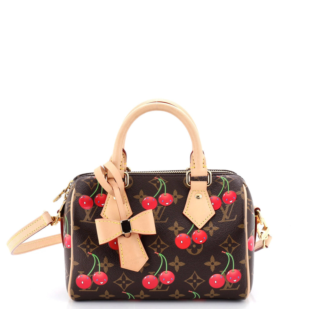 x Takashi Murakami Speedy Bandouliere Bag Limited Edition Monogram Cerises 20