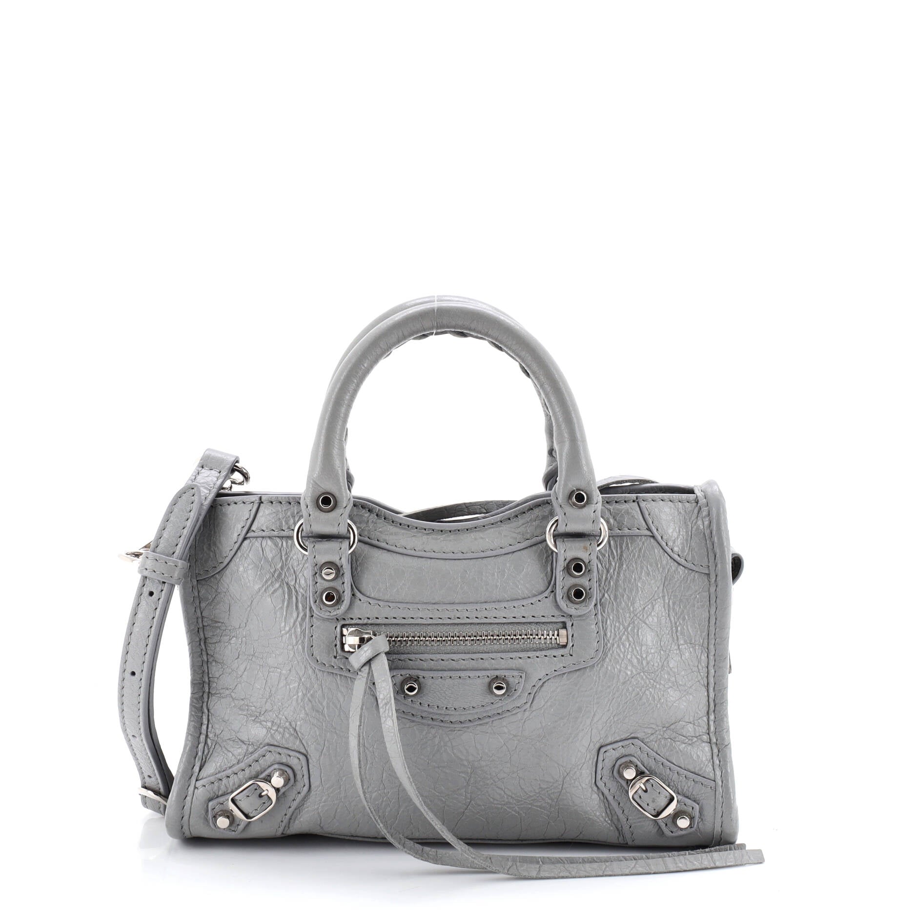 City Classic Studs Bag Leather Nano