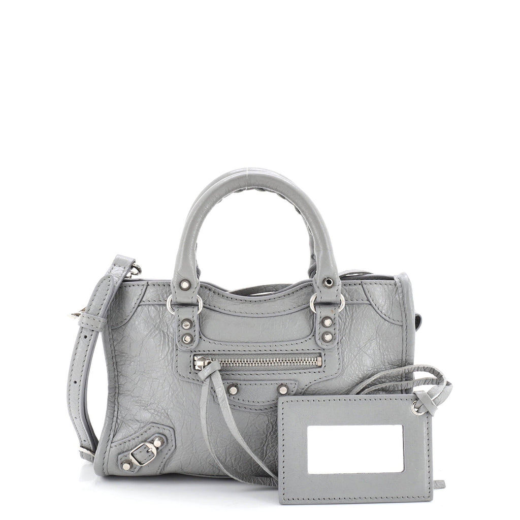 City Classic Studs Bag Leather Nano